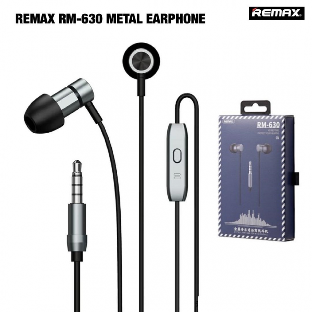 Remax RM630 Metal Earphone For Music & Call